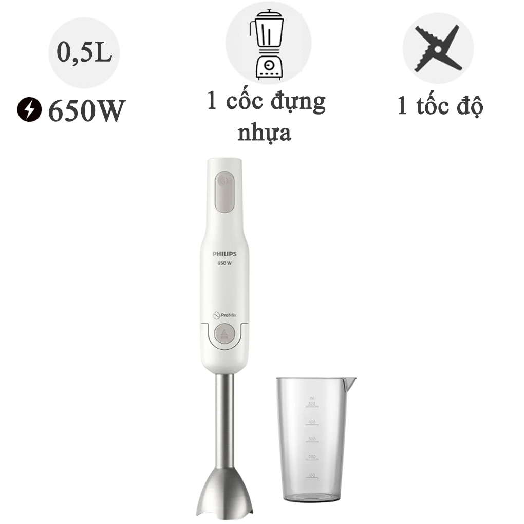 Máy xay sinh tố cầm tay HR2534/00 650W