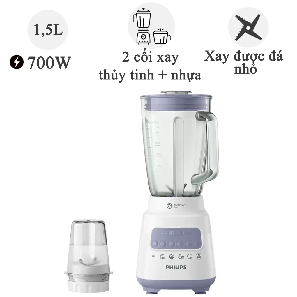 Máy xay sinh tố Philips HR2222 700W