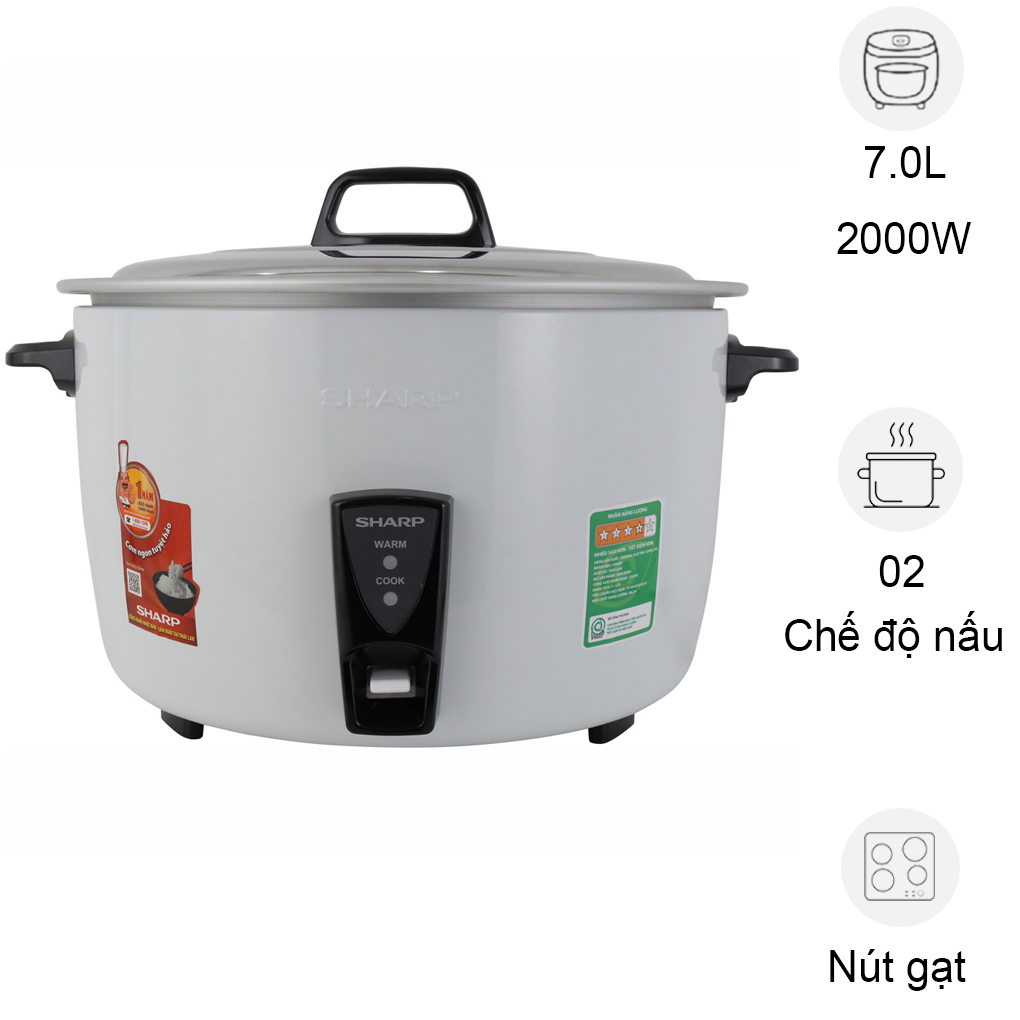 Nồi Cơm Điện Sharp KSH-D77V 7.0 Lít