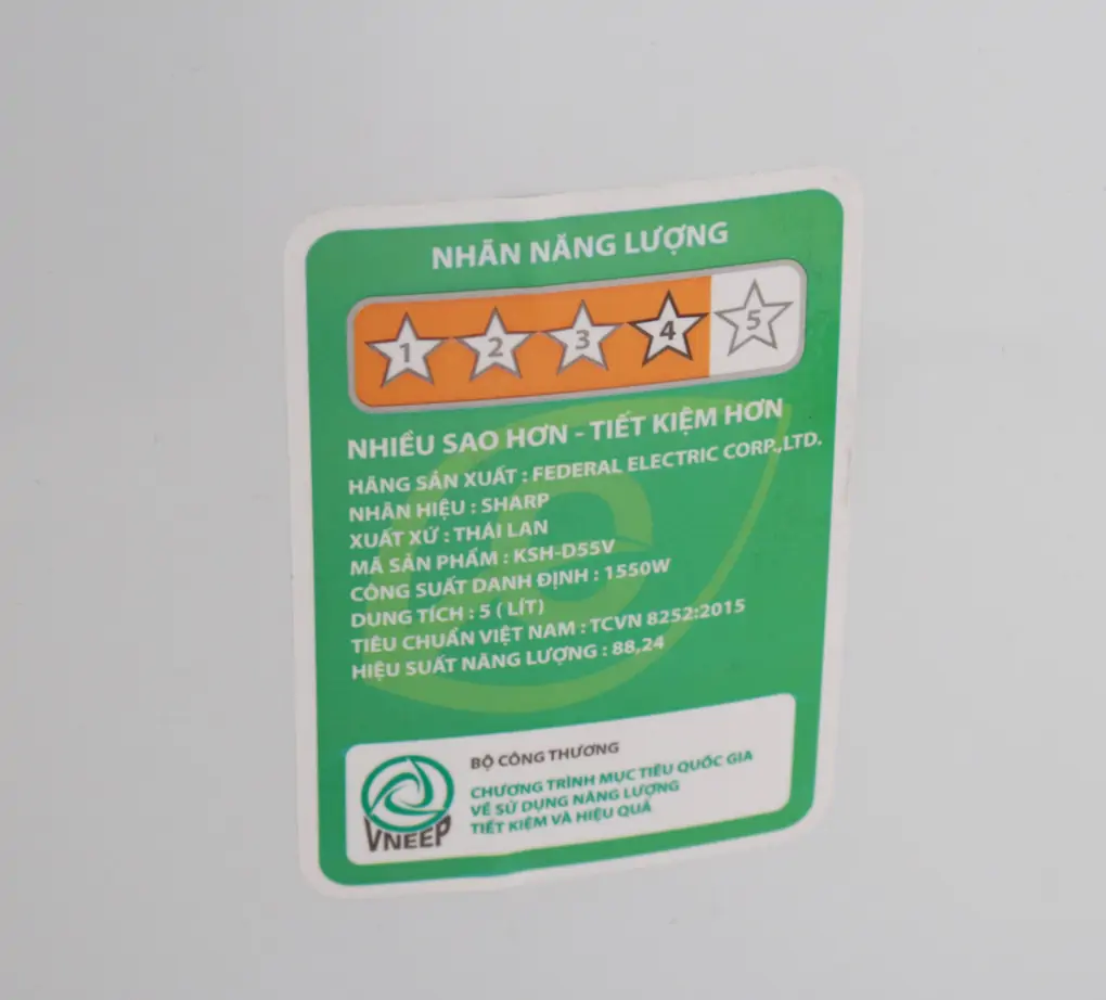 Nồi Cơm Điện Sharp KSH-D40V 3.8 Lít 5