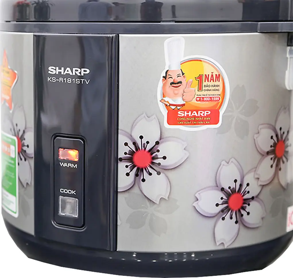 Nồi Cơm Điện Sharp KS-NR181STV "SS" 1.8 Lít 0