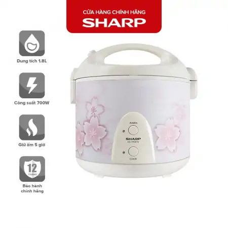 Nồi Cơm Điện Sharp KS- N192ETV SP 1.8 lít 0