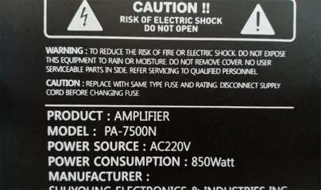Amply Boston Audio PA-7500N 3