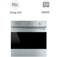 Lò nướng âm tủ Smeg SF6381X 70 lít