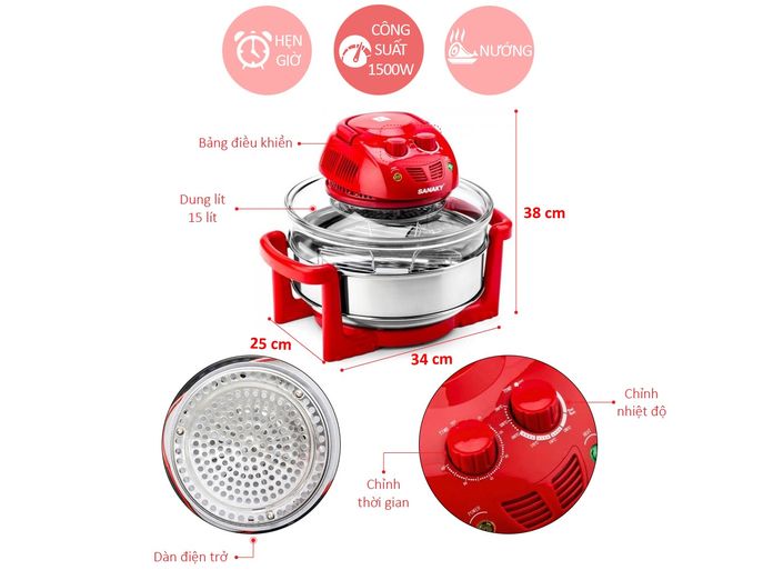 Lò nướng Sanaky VH-188D 15 lít 1