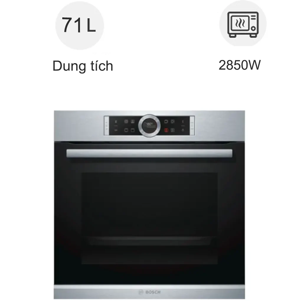 Lò nướng âm tủ Bosch HMH.HBG633BS1A 71 lít