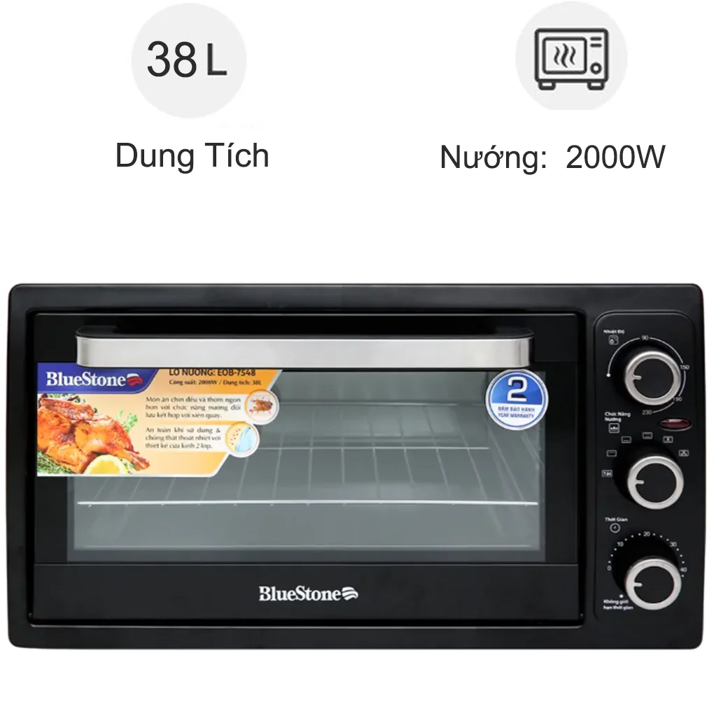 Lò nướng Bluestone EOB-7548 38 lít (Sản phẩm trưng bày)