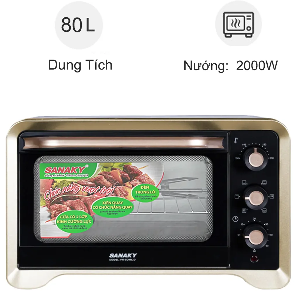 Lò nướng VH809N2D 80 lít