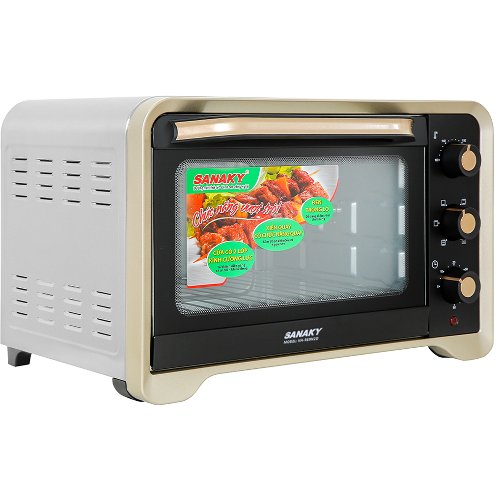 Lò nướng Sanaky VH809N2D 80 lít 0