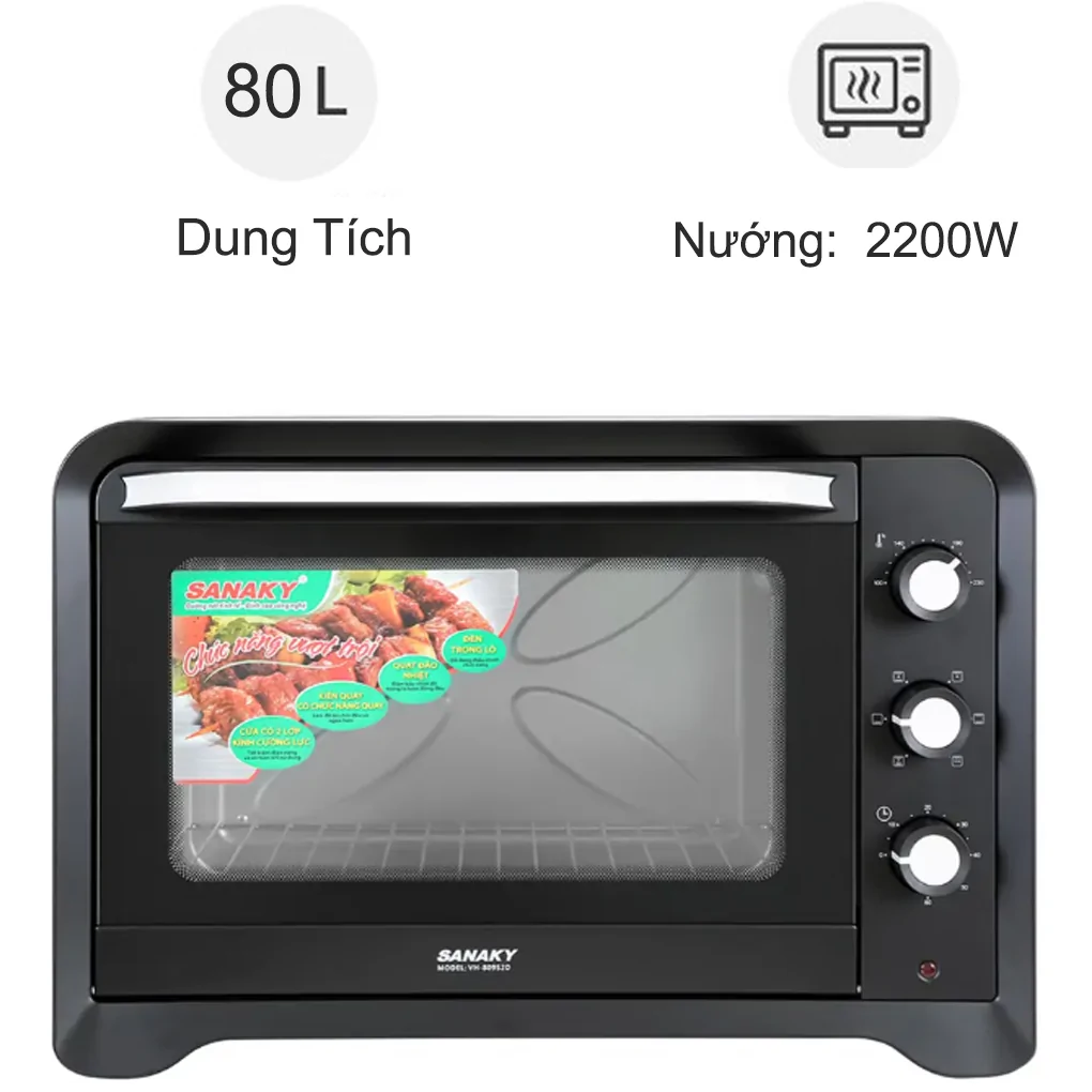Lò nướng VH809S2D 80 lít