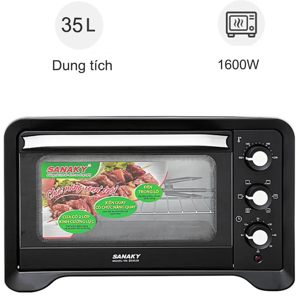 Lò nướng Sanaky VH-359S2D 35 lít