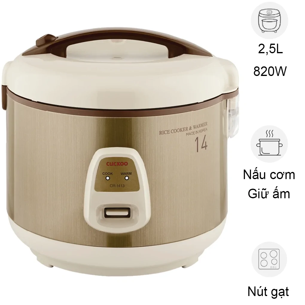 Nồi Cơm Điện Cuckoo CR-1413 2.5 Lít - Hàn Quốc