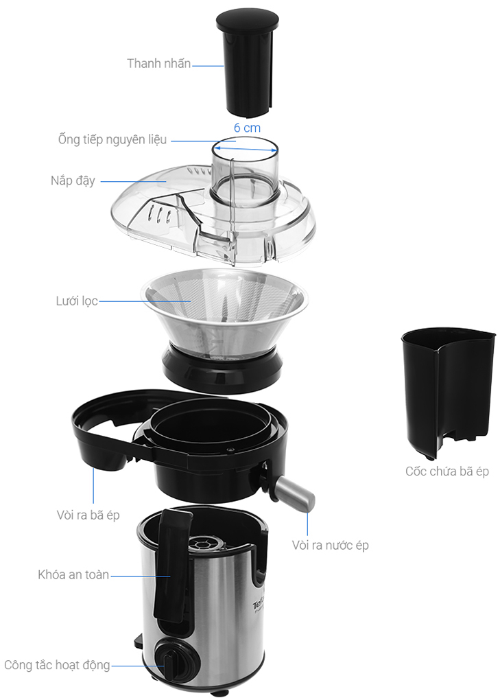 Máy ép trái cây Tefal ZE420D38 3