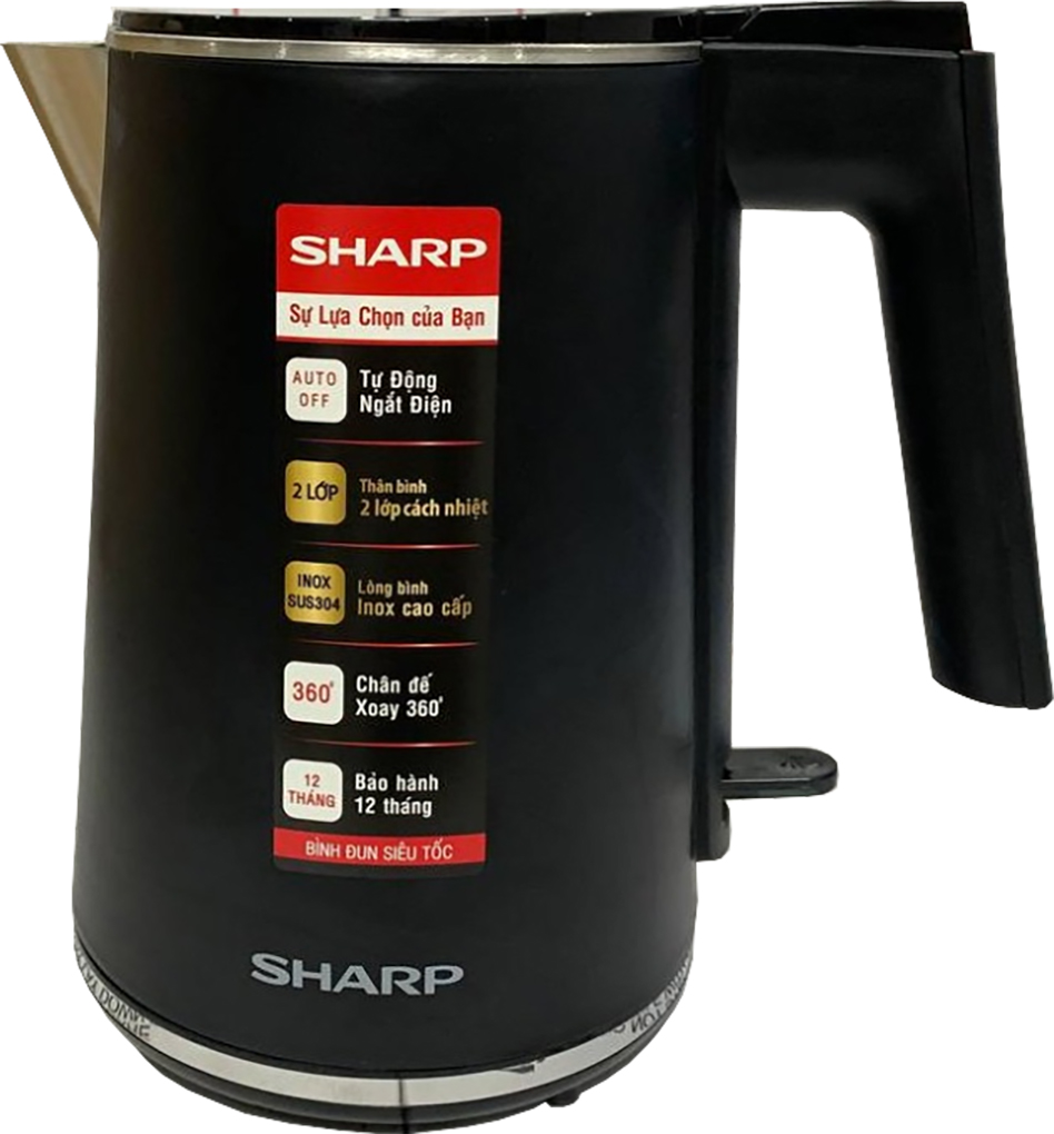 Bình đun siêu tốc 1 lít Sharp EKJ-10DVPS-BK 0