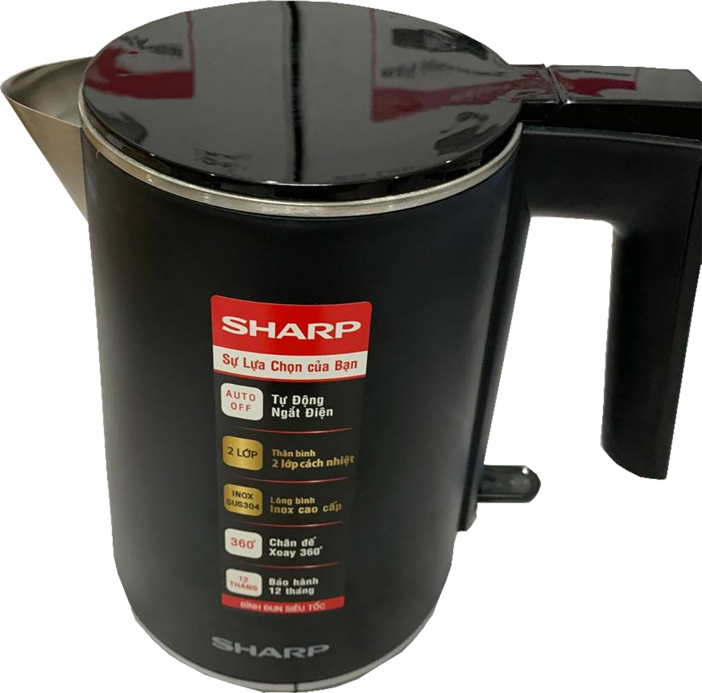 Bình đun siêu tốc 1 lít Sharp EKJ-10DVPS-BK 1