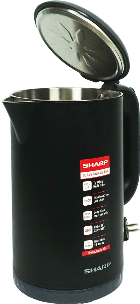 Bình đun siêu tốc 1.7 lít Sharp EKJ-17EVPS-BK 2