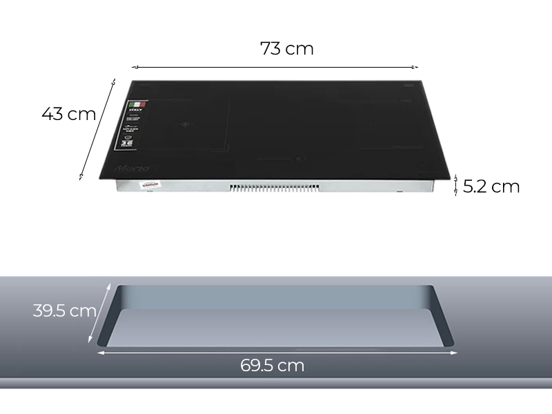 Bếp từ - hồng ngoại đôi Sunhouse MMB9986 5200W - Ý 1