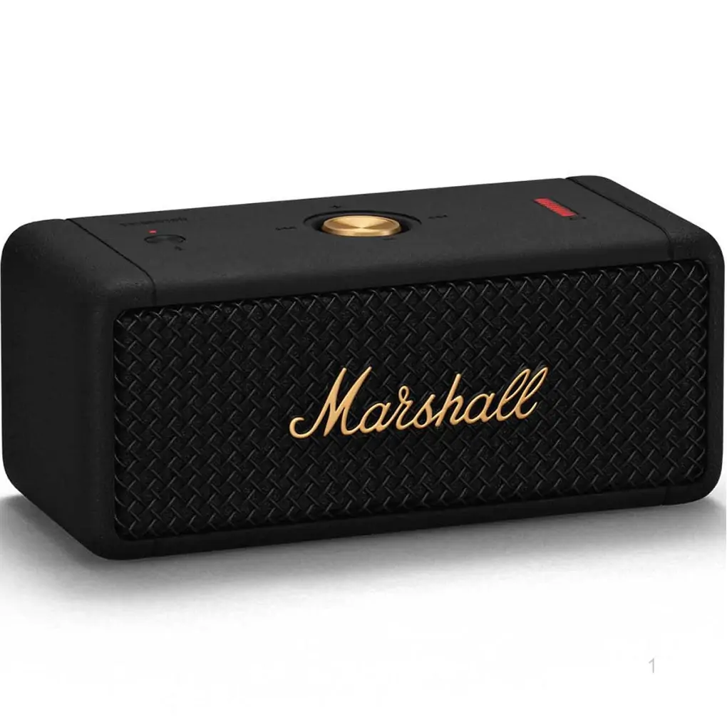 Loa Bluetooth Marshall Emberton Black&Brass 0