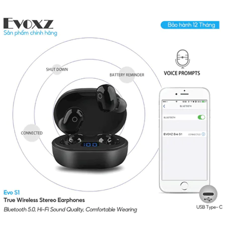 Tai Nghe Bluetooth Evo S1 2