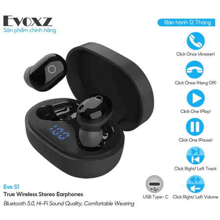 Tai Nghe Bluetooth Evo S1 3