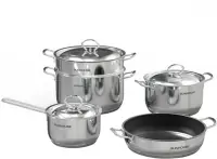 Bộ nồi chảo inox 5 đáy Sunhouse SHG995