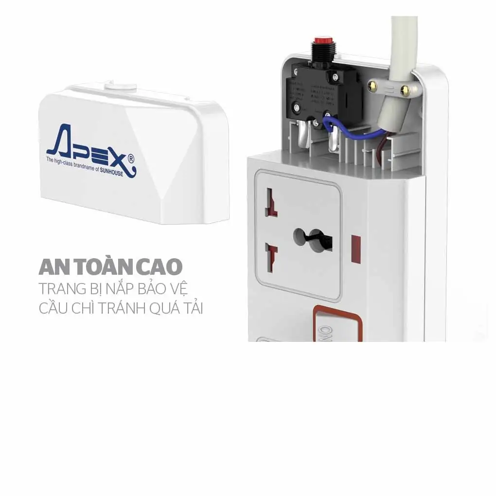 Ổ Cắm Điện Apex APE OC2-5RD 4