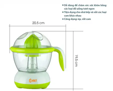 Máy vắt cam Comet CM9928 40W 3