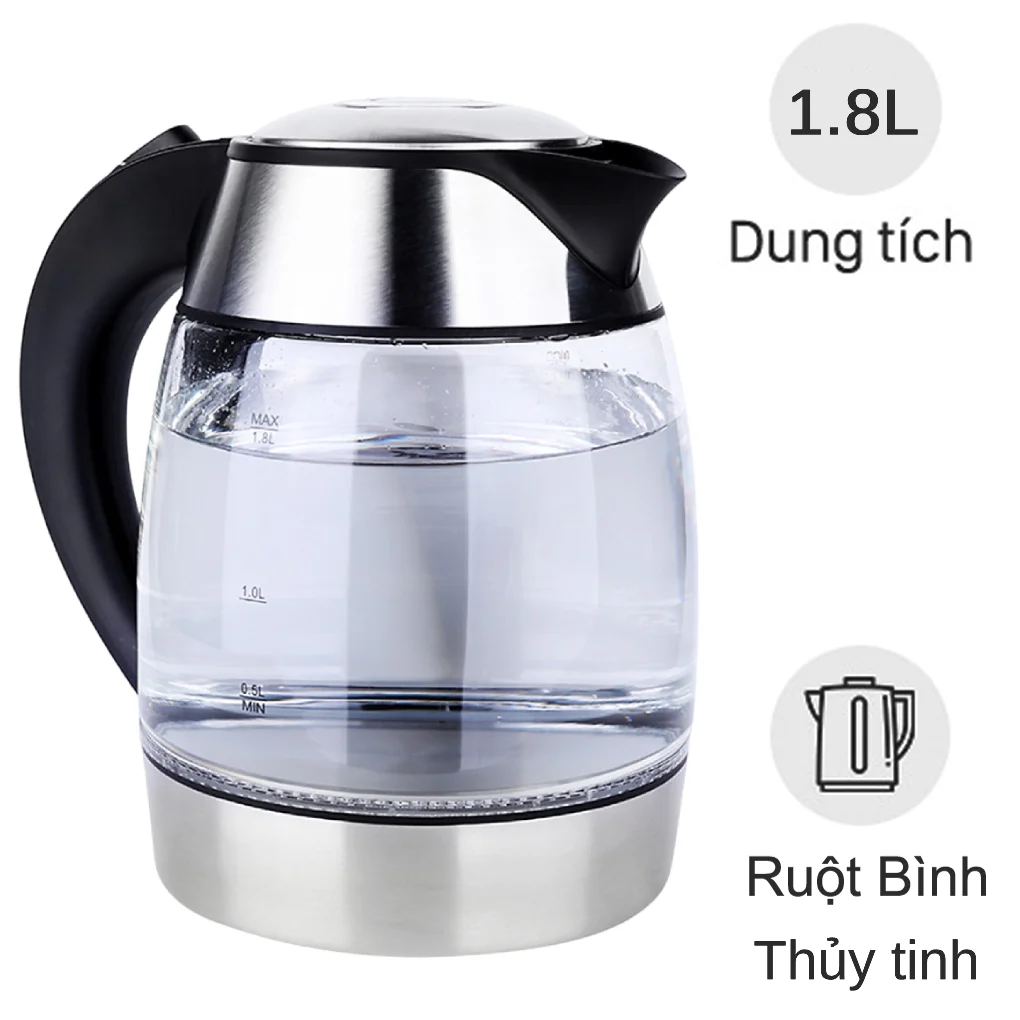 Ấm Đun Siêu Tốc Hiệu Lock&Lock EJK418SLV
