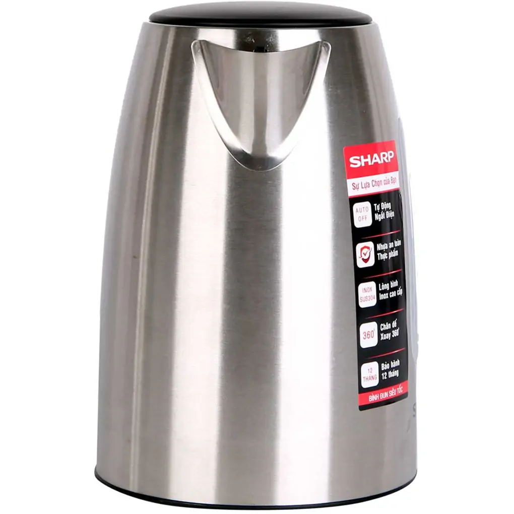 Bình đun siêu tốc 1.7 lít Sharp EKJ-17VSS-ST (Sản phẩm trưng bày)