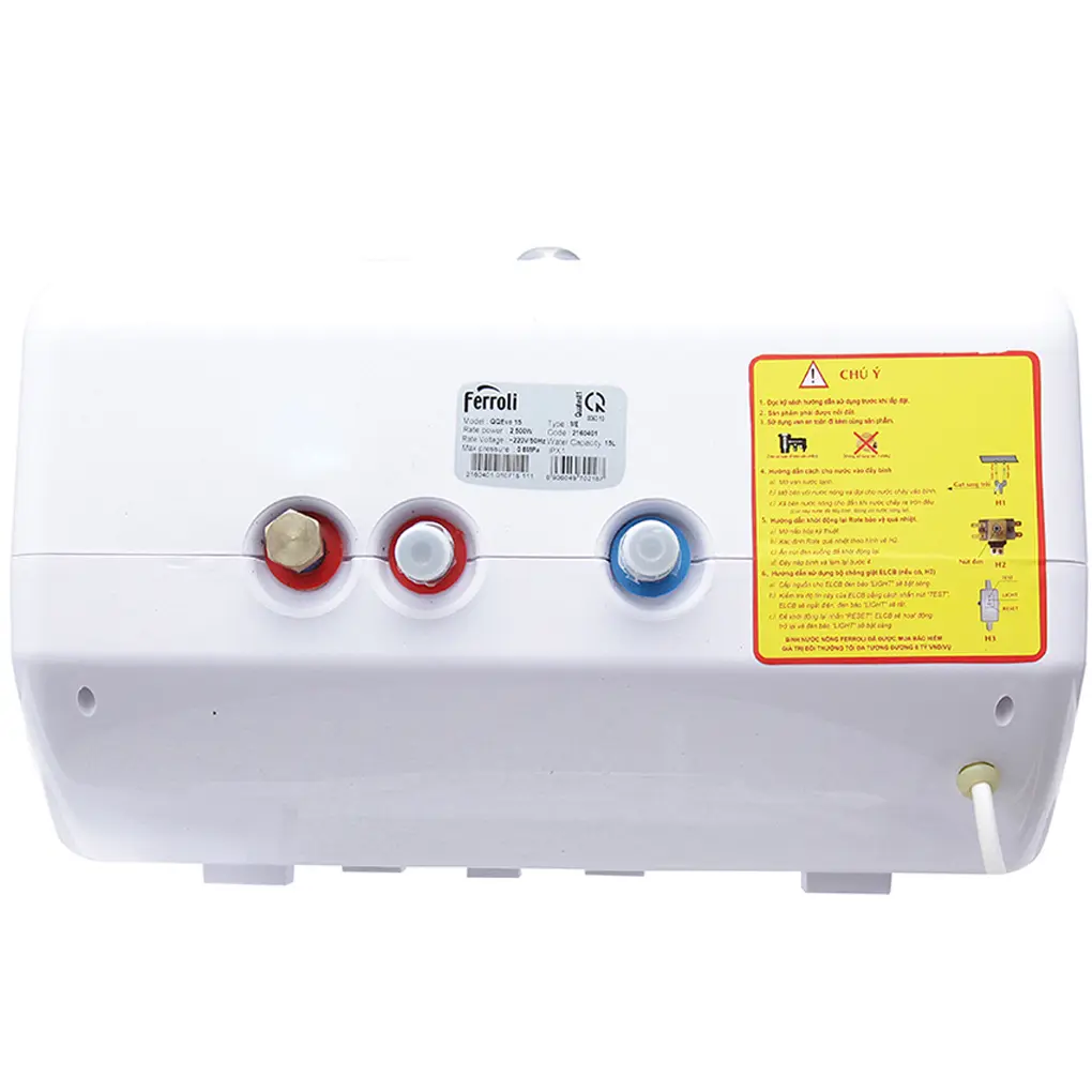 Máy Nước Nóng Gián Tiếp Ferroli QQ Evo 30L ME 30 lít 2.5KW 3