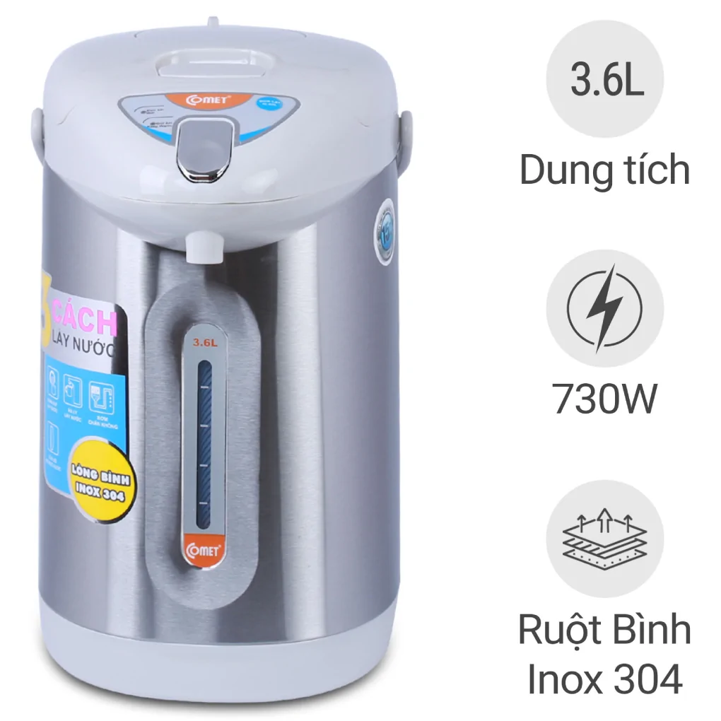 Bình thủy điện Comet CM3216 3.5 lít