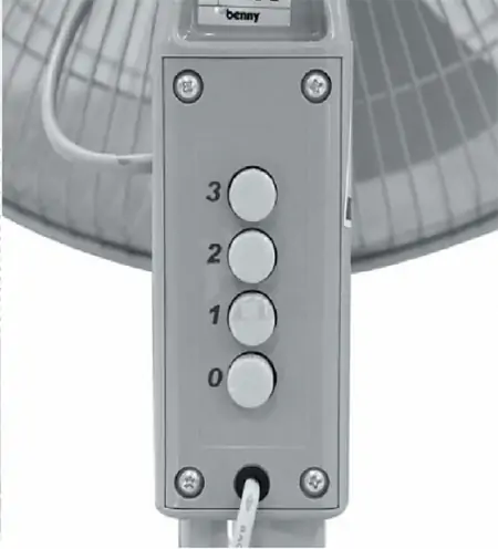 Quạt lửng rút công nghiệp BENNY Cánh 18" (Cánh 45cm) BF-182F 3