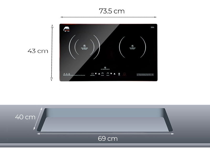 Bếp từ đôi IRUKA I-20 3500W 2