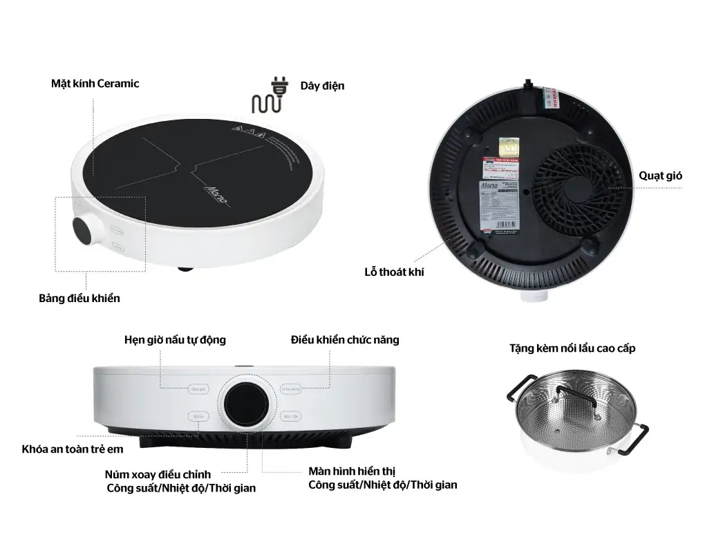 Bếp từ đơn Sunhouse Mama SHD6872 2000W 2