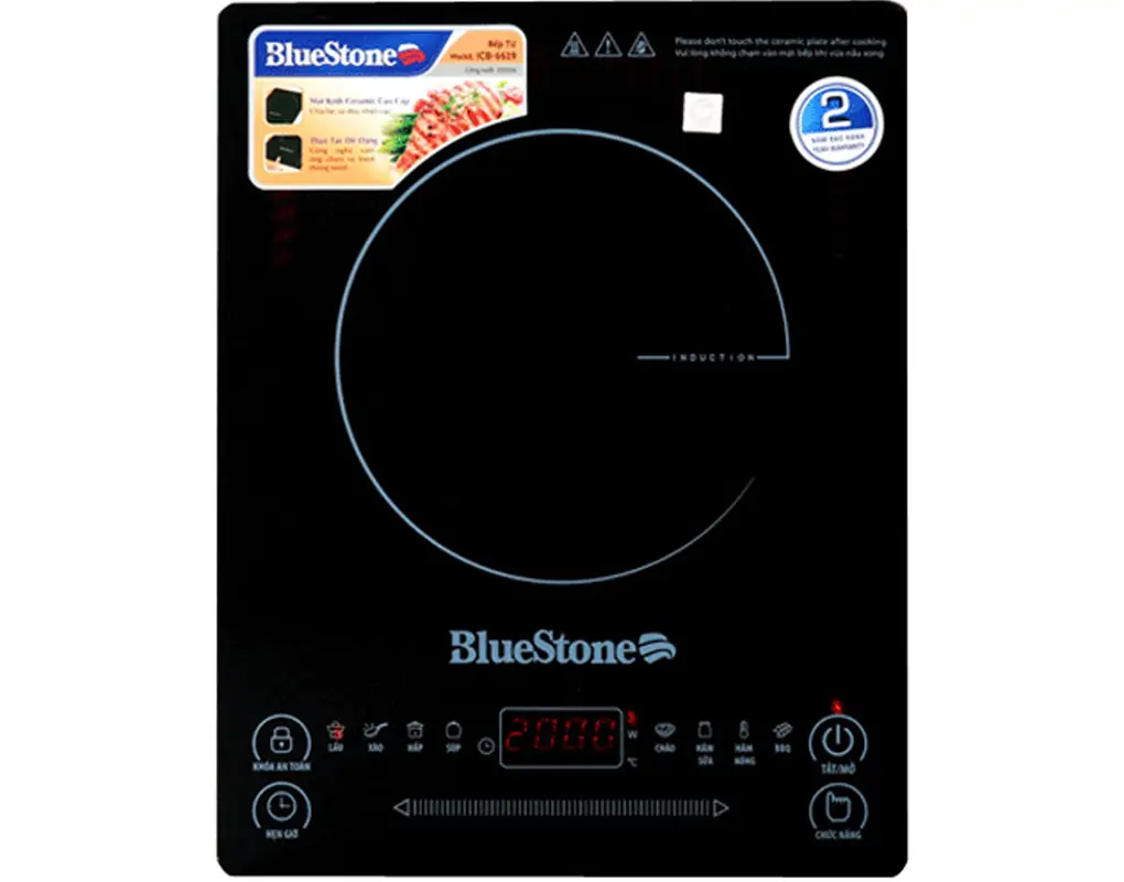 Bếp từ đơn Bluestone ICB-6619 2000W (Sản phẩm trưng bày)