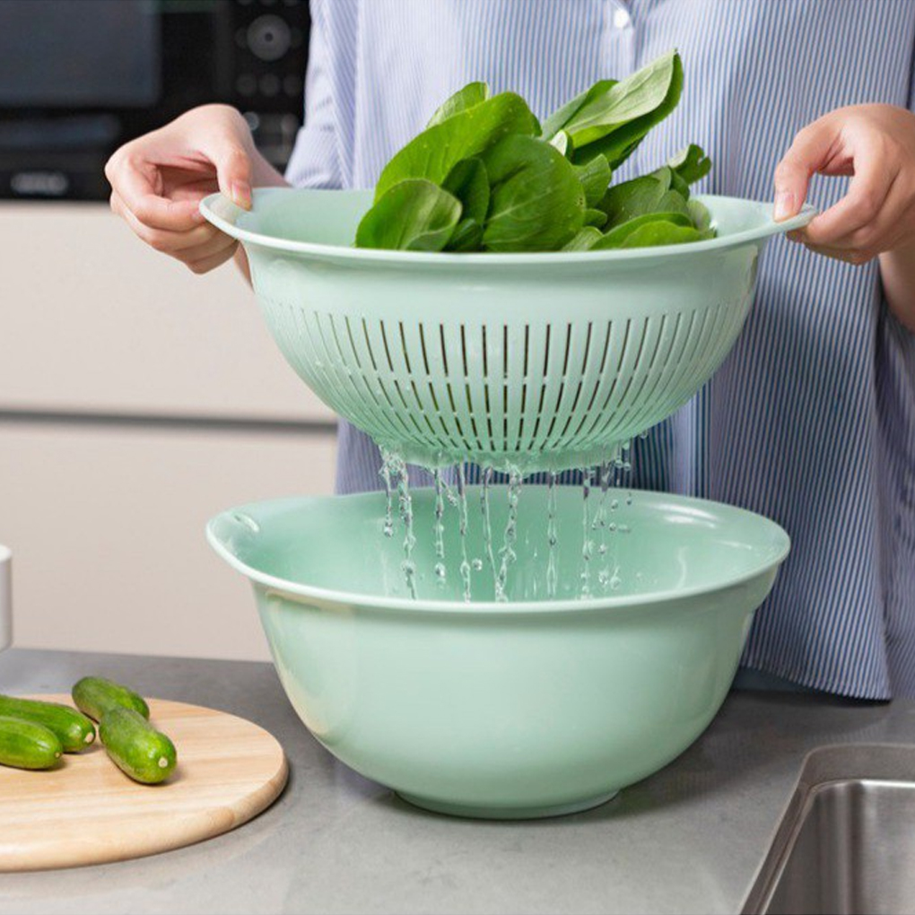 Bộ Thau Rổ Cao Cấp Yoko 23cm- Inochi 1