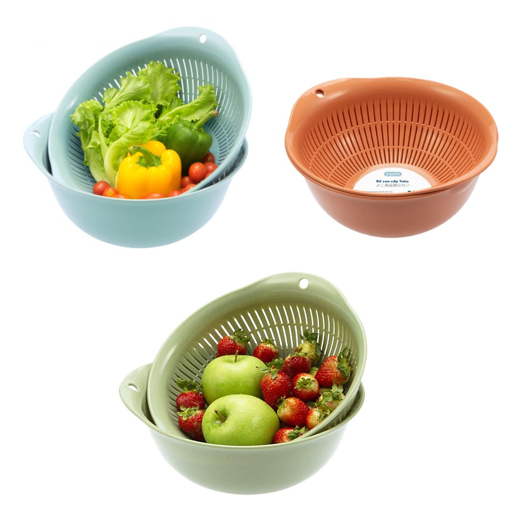 Bộ Thau Rổ Cao Cấp Yoko 23cm- Inochi 2