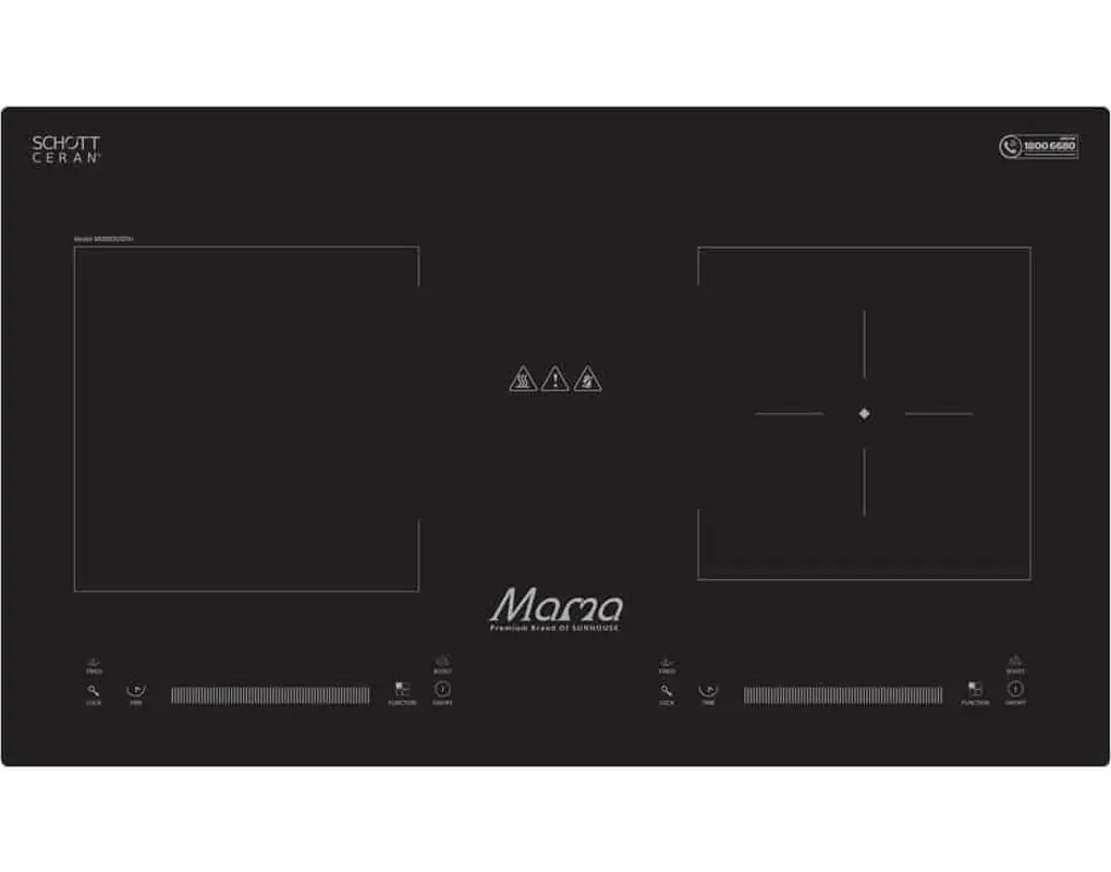 Bếp từ đôi Sunhouse Mama MMB9208DIH 3600W (Sản phẩm trưng bày)