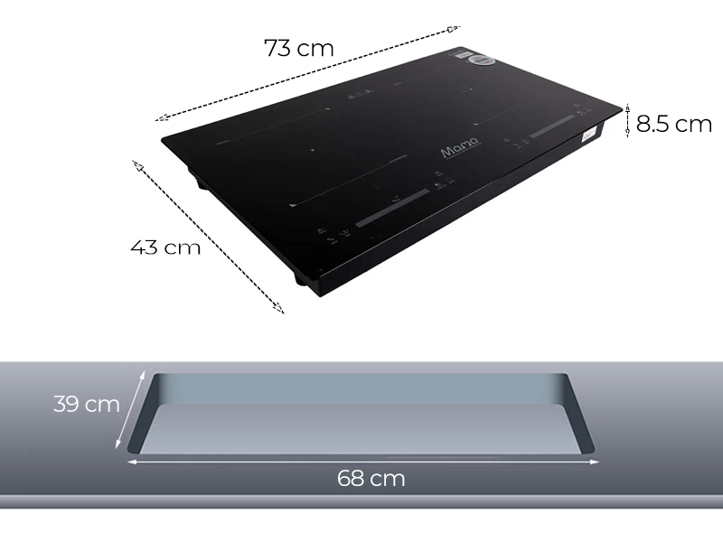 Bếp từ đôi Sunhouse Mama MMB9201DIH 3600W 5