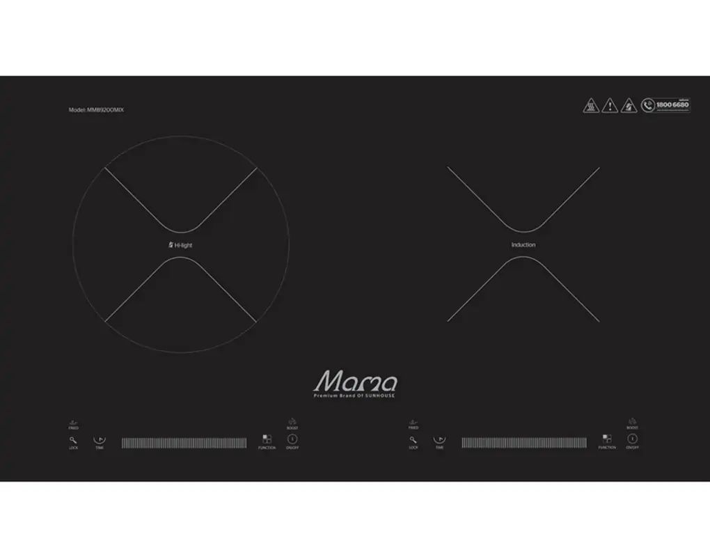 Bếp từ - hồng ngoại đôi Mama MMB9200MIX