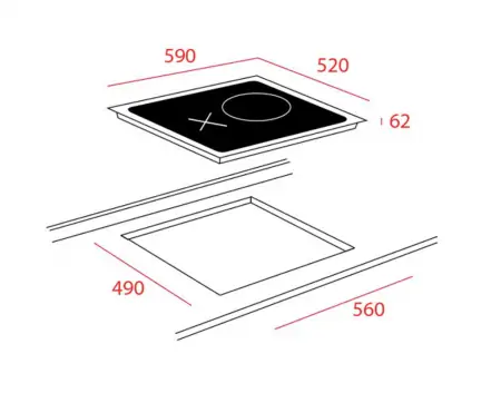 Bếp Từ - Hồng Ngoại 03 Vùng Nấu Lắp Âm TEKA HIF6021S 2