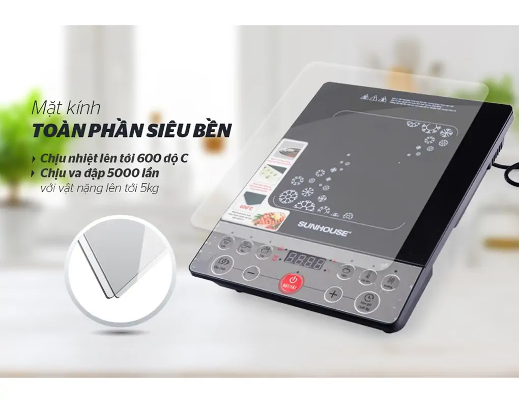 Bếp từ đơn Sunhouse SHD6152 2000W 5