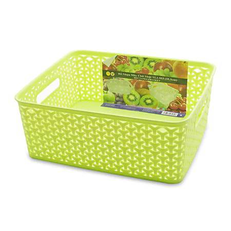 Rổ Nhựa Mây Chữ Nhật TL1-953 35.5CM