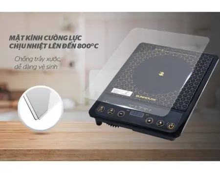 Bếp hồng ngoại cơ đơn Sunhouse SHD6009 2000W 0