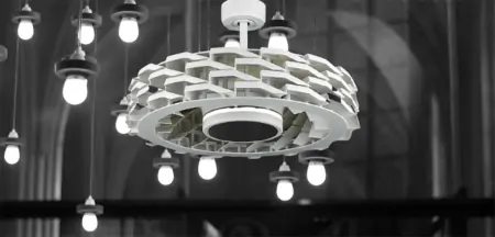 Quạt trần BENNY Firenze BF-C73BLSW, màu trắng 2