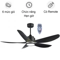 Quạt trần BENNY BFC52LUXW, màu cà phê