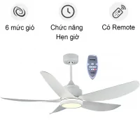 Quạt trần BENNY BFC52LUXW, màu trắng