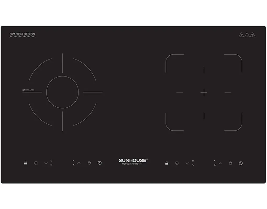 Bếp từ - hồng ngoại đôi Sunhouse SHB9104MT 4000W (Sản phẩm trưng bày)