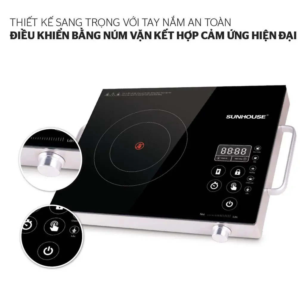 Bếp hồng ngoại đơn Sunhouse SHD6017 (EMC) 2000W 2