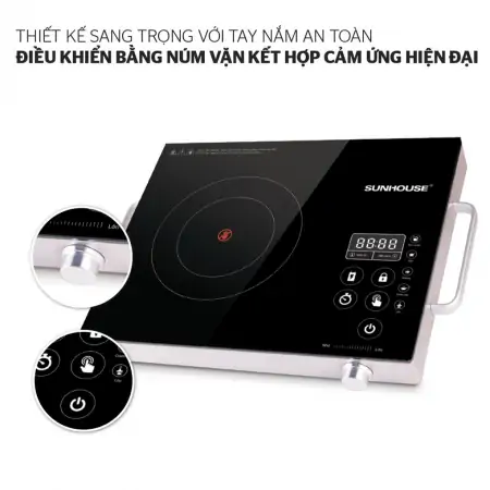Bếp hồng ngoại đơn Sunhouse SHD6017 (EMC) 2000W 2